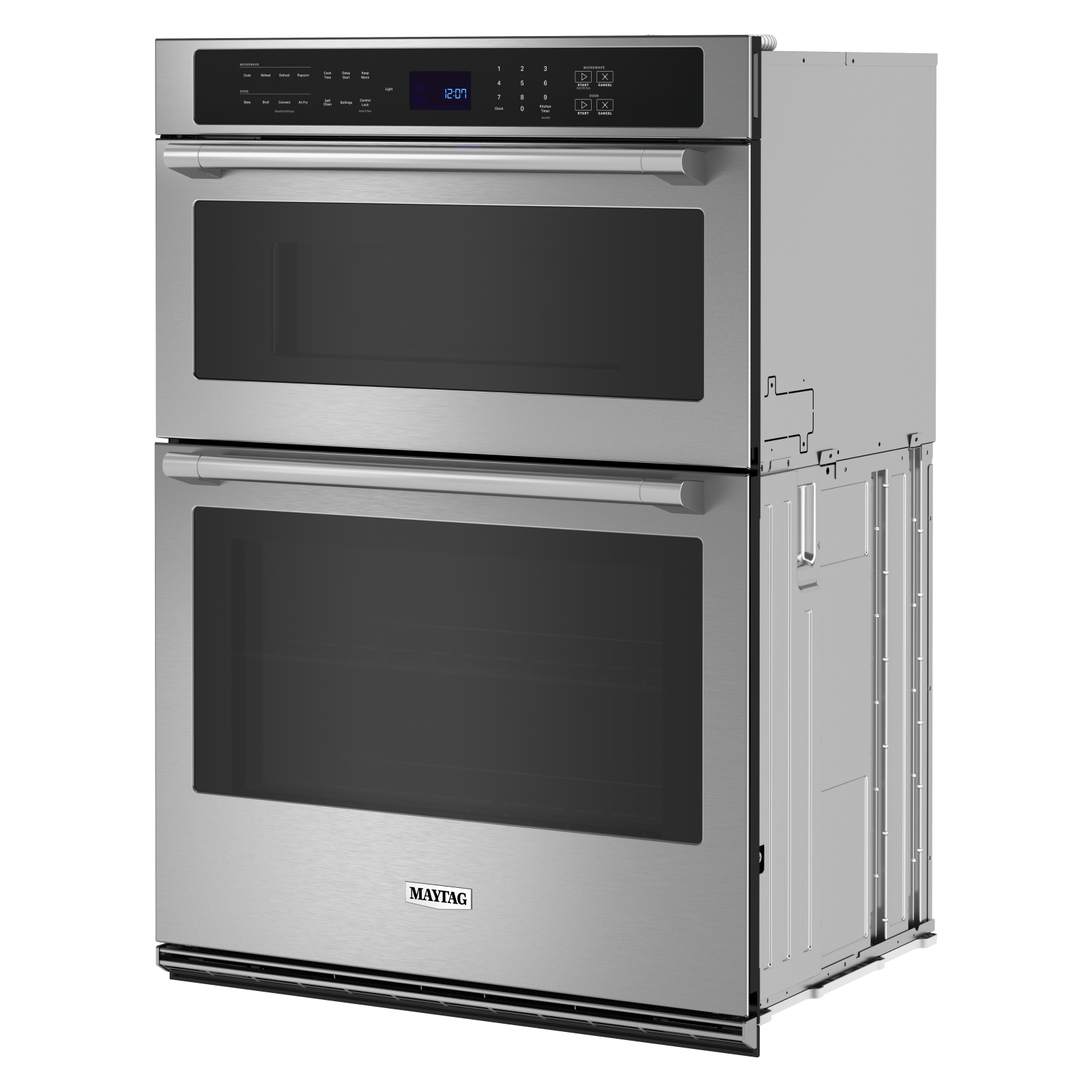 Maytag - 6.4 cu. ft Combination Wall Oven in Stainless - MOEC6030LZ