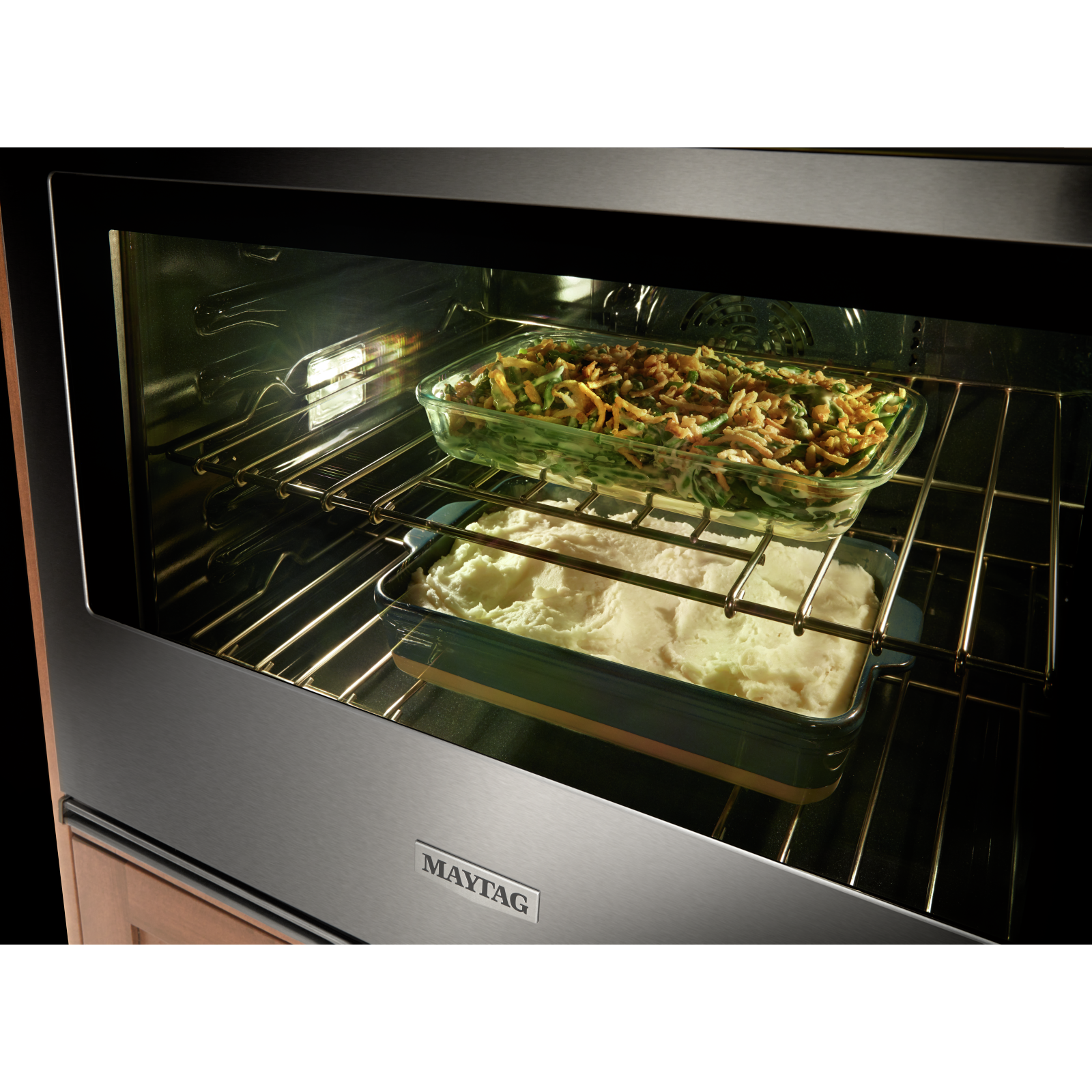 Maytag - 10 cu. ft Double Wall Oven in Stainless - MOED6030LZ