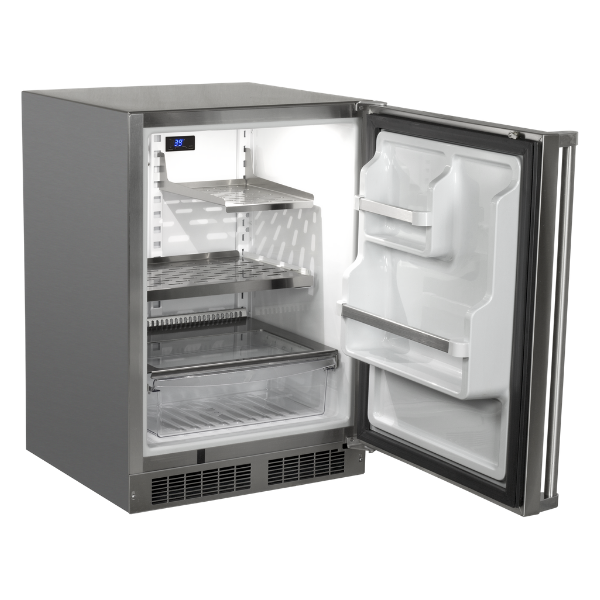 Marvel - 23.875 Inch 5.1 cu. ft Outdoor Under Counter Refrigerator in Stainless - MORE224-SS41A