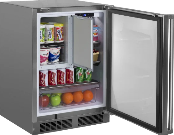 Marvel - 24 Inch 4.9 cu. ft Under Counter Fridge Refrigerator in Stainless - MORF224-SS31A