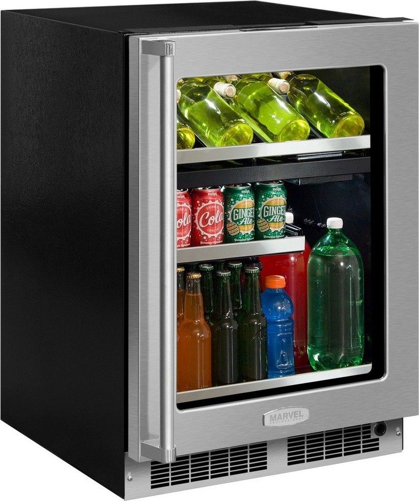 Marvel - 23.875 Inch 5.1 cu. ft Built In / Integrated Beverage Centre in Stainless - MP24WBG4RS