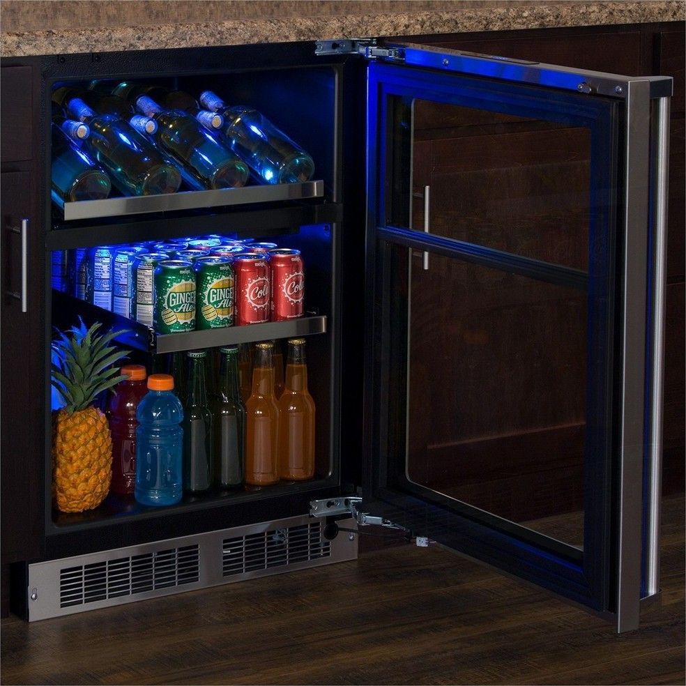 Marvel - 23.875 Inch 5.1 cu. ft Built In / Integrated Beverage Centre in Stainless - MP24WBG4RS