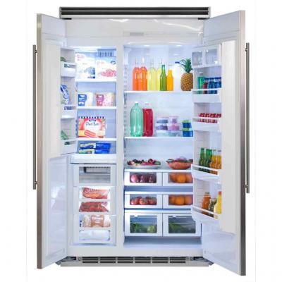 Marvel - 48 Inch 29.05 cu. ft Side by Side Refrigerator in Stainless - MP48SS2NS