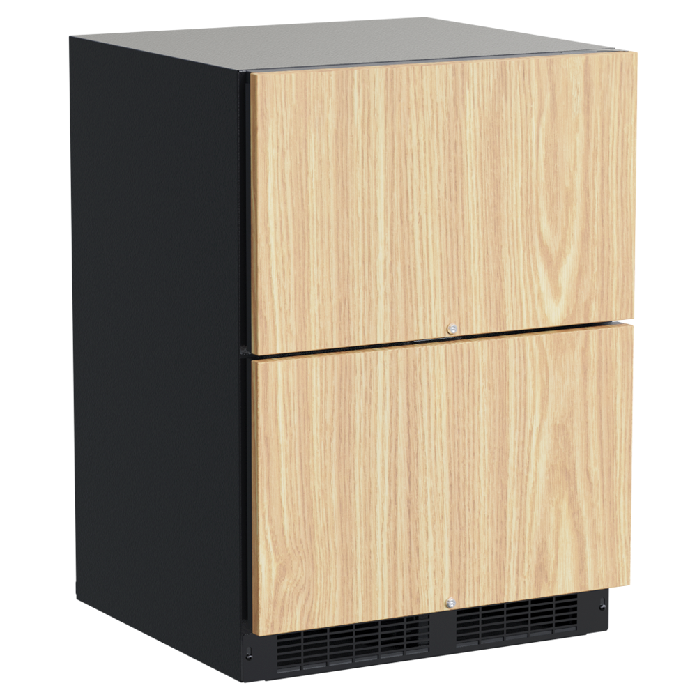 Marvel - 23.875 Inch 5 cu. ft Built In / Integrated Fridge Drawer Refrigerator in Panel Ready - MPDR424-IS71A