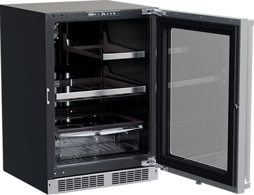 Marvel - 24 Inch 5.5 cu. ft Under Counter Fridge Refrigerator in Panel Ready - MPRE424-IS81A