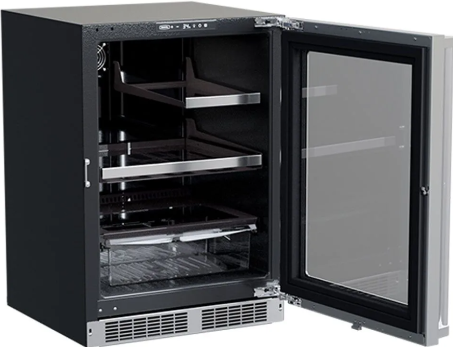 Marvel - 24 Inch 5.5 cu. ft Under Counter Fridge Refrigerator in Stainless - MPRE424-SG81A