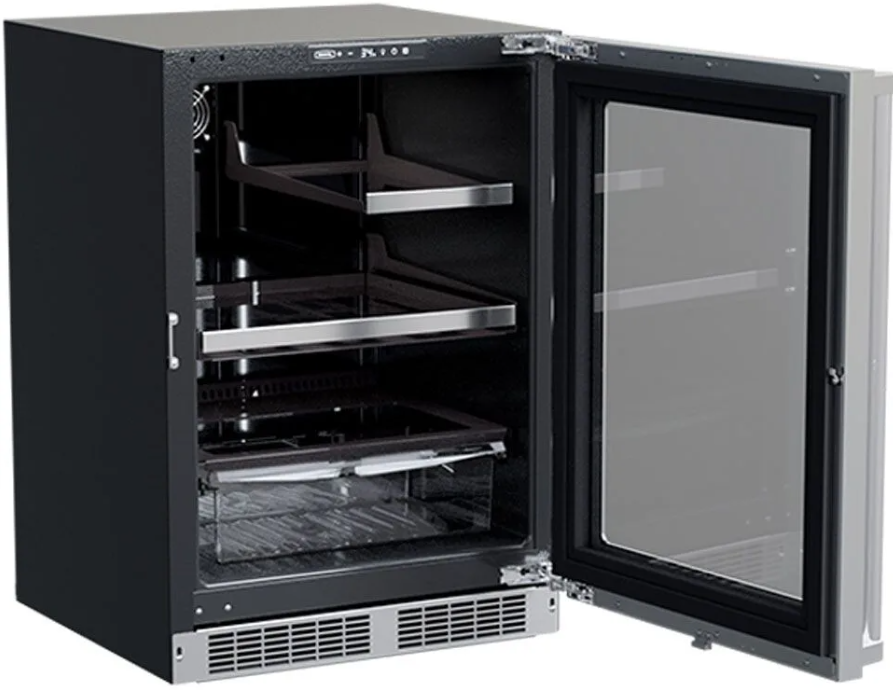 Marvel - 24 Inch 5.5 cu. ft Under Counter Fridge Refrigerator in Stainless - MPRE424-SS81A