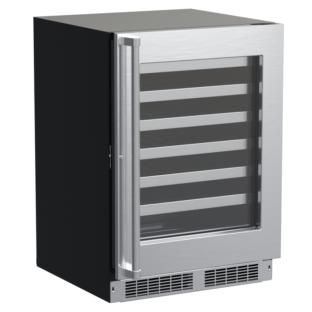 Marvel - 23.875 Inch 5.2 cu. ft Built In / Integrated Wine Fridge Refrigerator in Stainless - MPWC424-SG31A