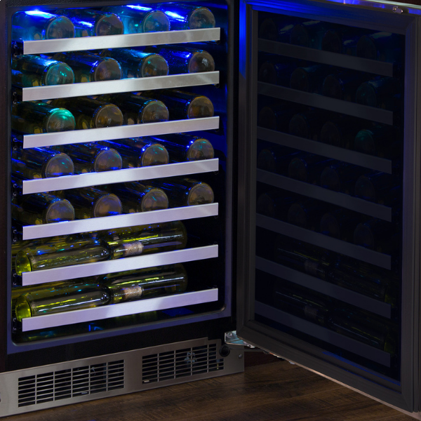 Marvel - 23.875 Inch 5.2 cu. ft Built In / Integrated Wine Fridge Refrigerator in Stainless - MPWC424-SG31A