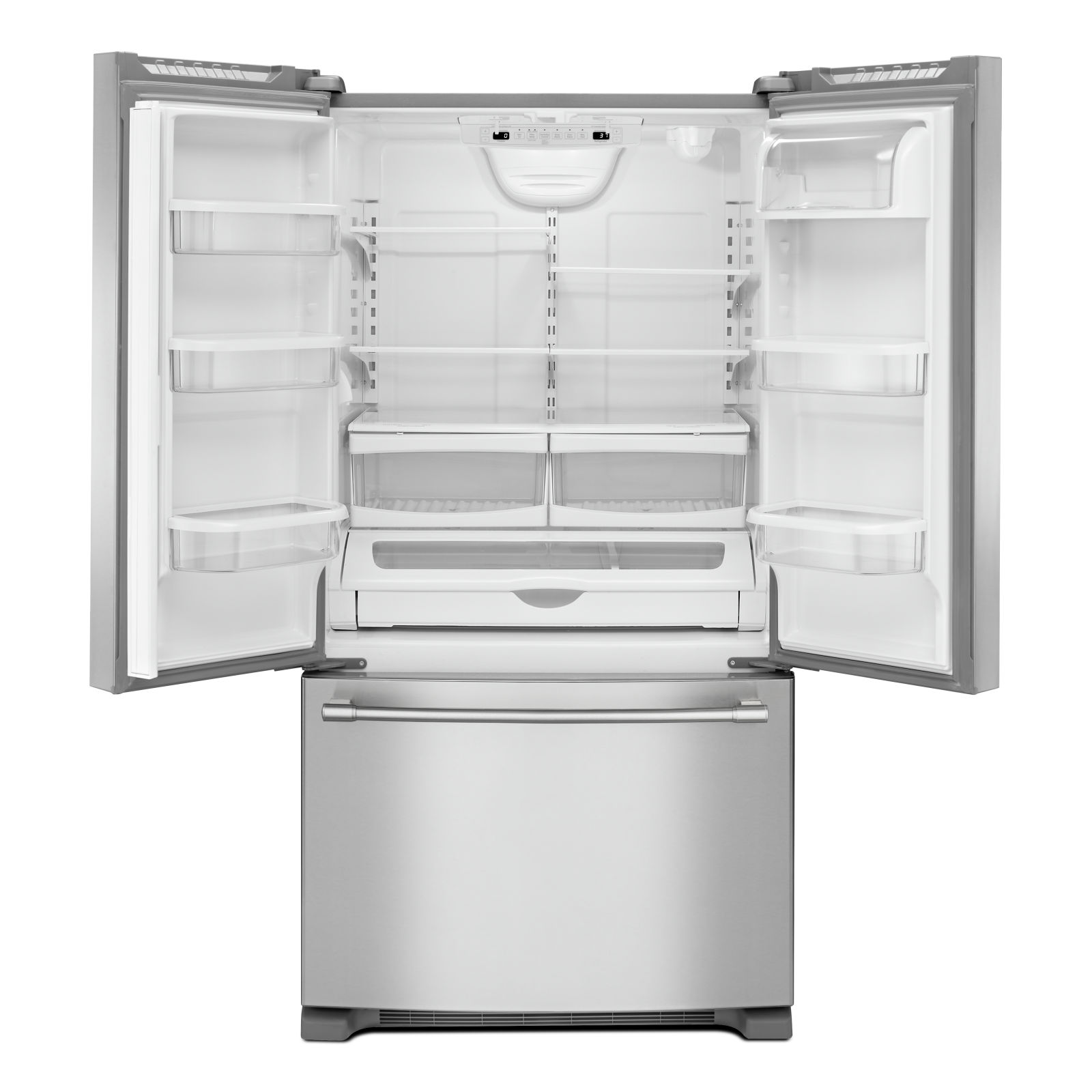 Maytag - 32.625 Inch 70.125 cu. ft French Door Refrigerator in Stainless - MRFF5033PZ