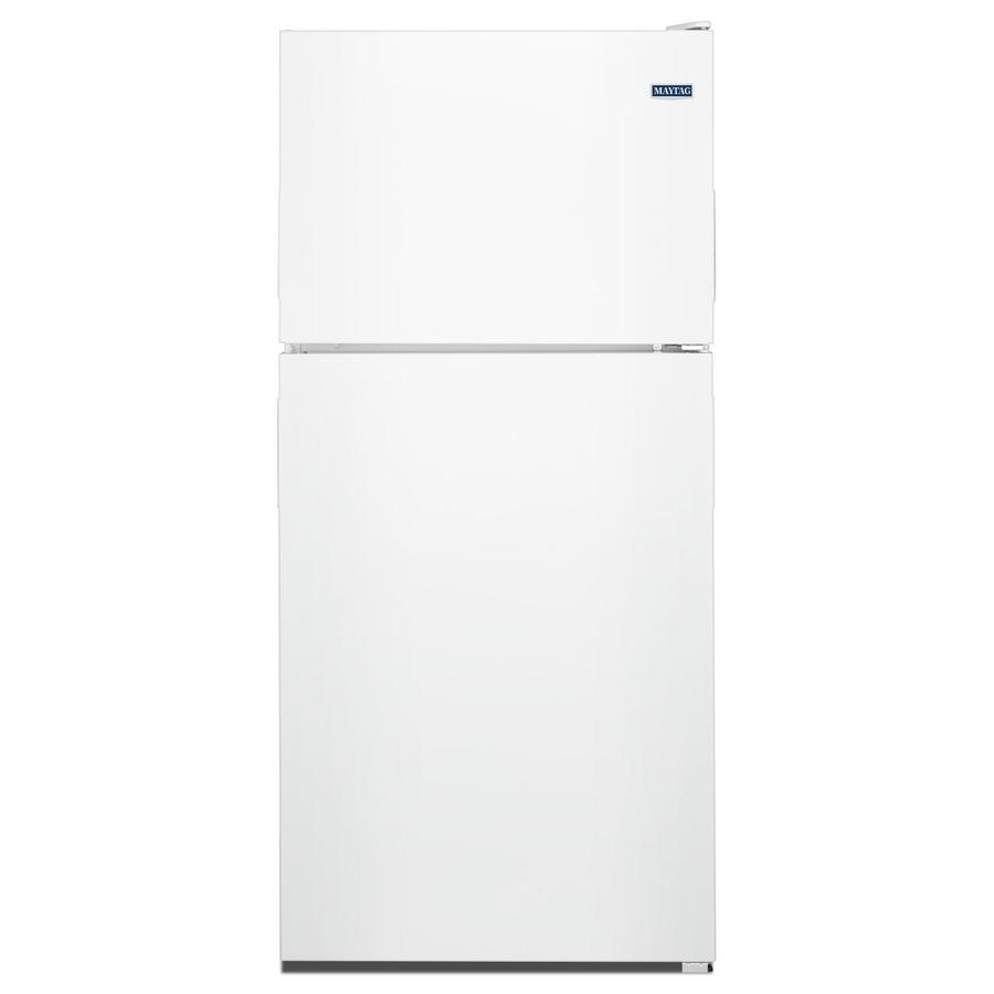 Maytag - 29.75 Inch 18.15 cu. ft Top Mount Refrigerator in White - MRT118FFFH