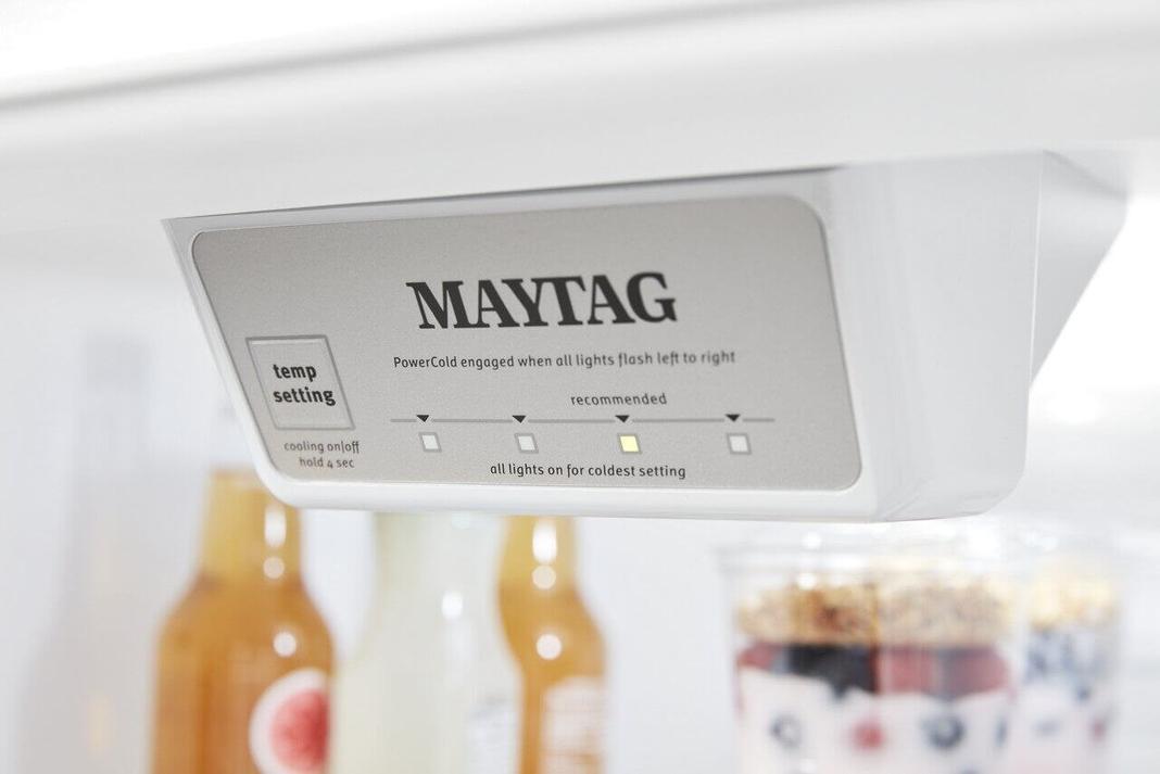 Maytag - 29.75 Inch 18.15 cu. ft Top Mount Refrigerator in White - MRT118FFFH