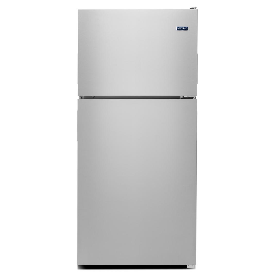 Maytag - 32.75 Inch 20.5 cu. ft Top Mount Refrigerator in Stainless - MRT311FFFZ