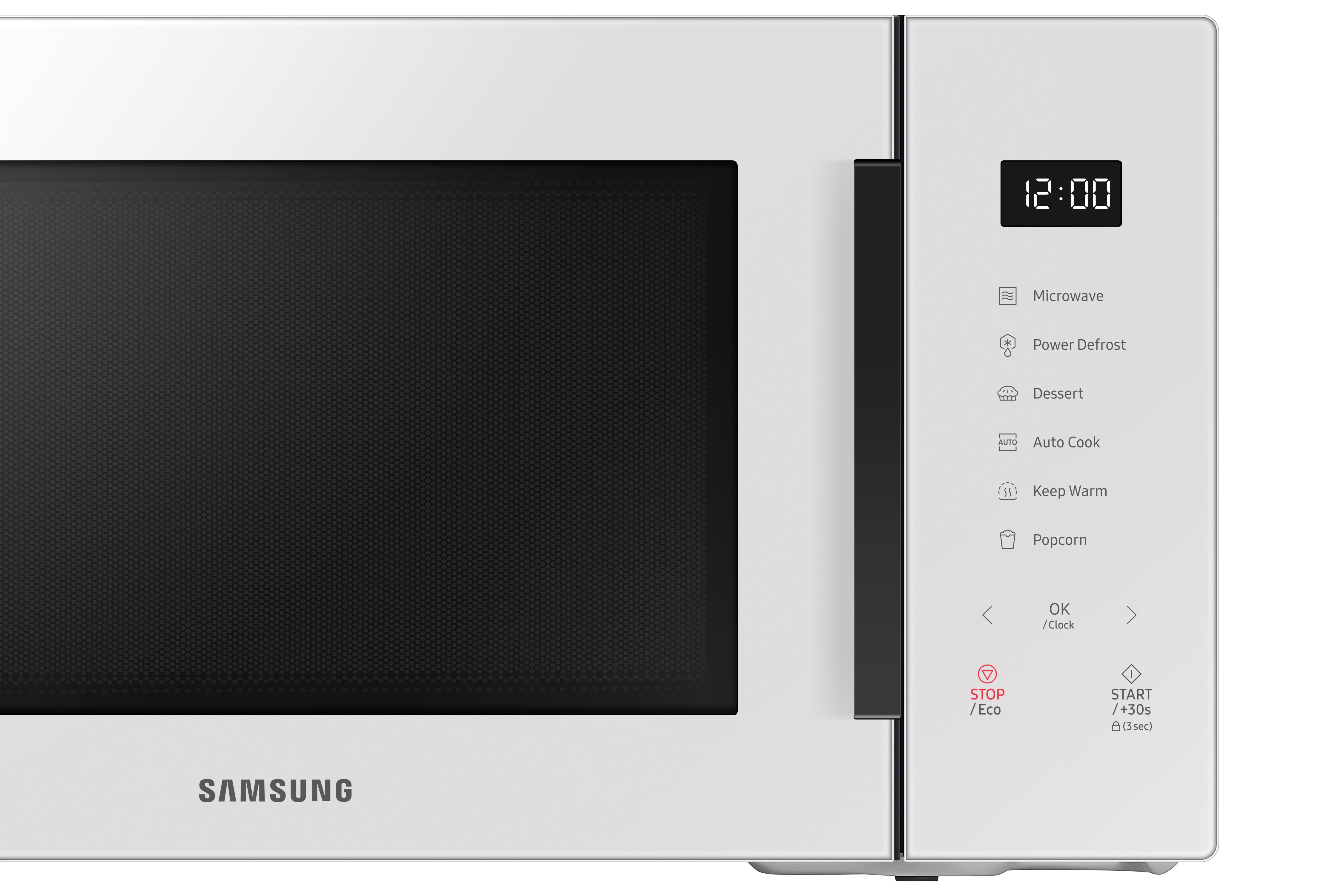 Samsung - 1.1 cu. Ft Counter top Microwave in White - MS11T5018AE