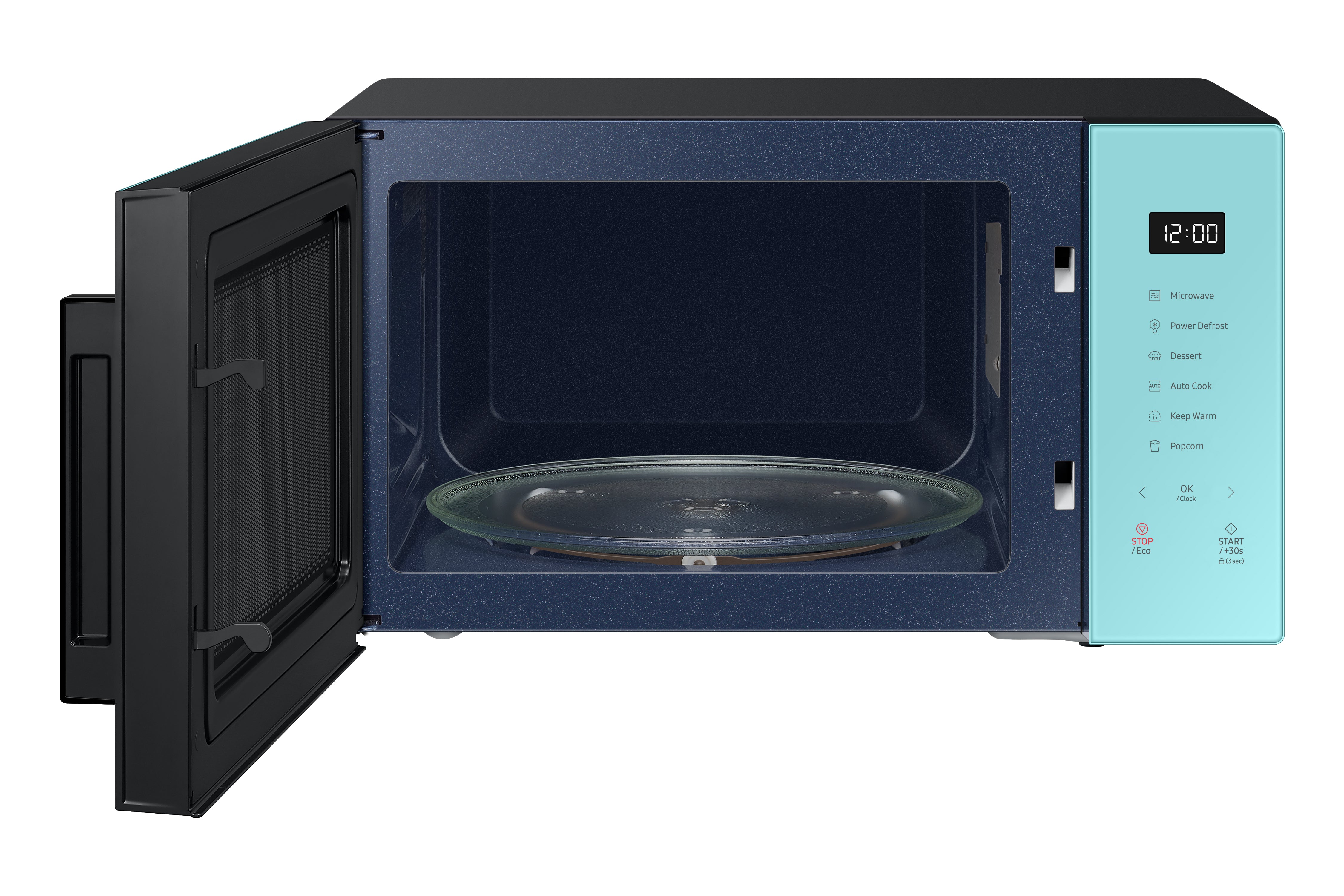 Samsung - 1.1 cu. Ft Counter top Microwave in Blue - MS11T5018AN