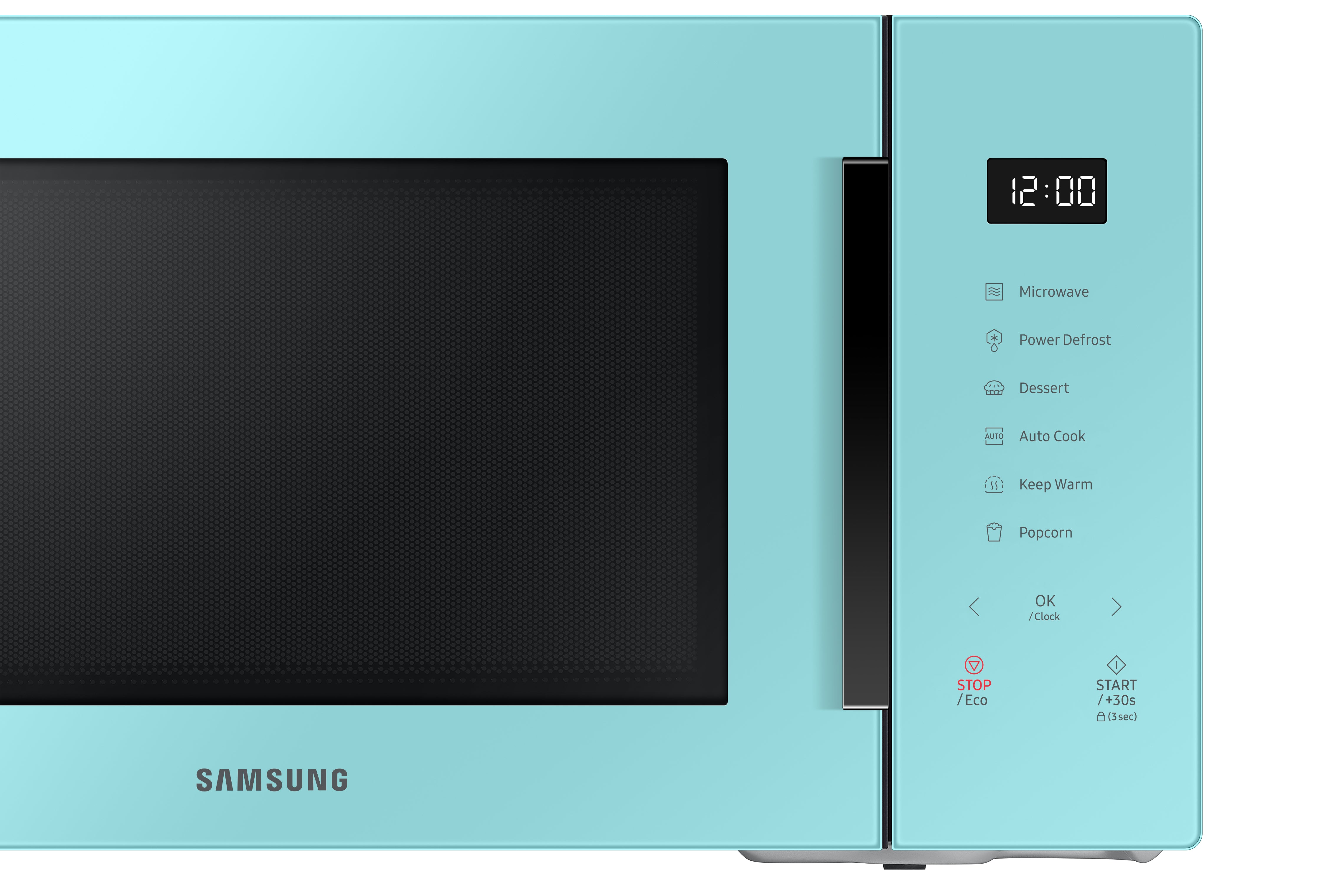 Samsung - 1.1 cu. Ft Counter top Microwave in Blue - MS11T5018AN
