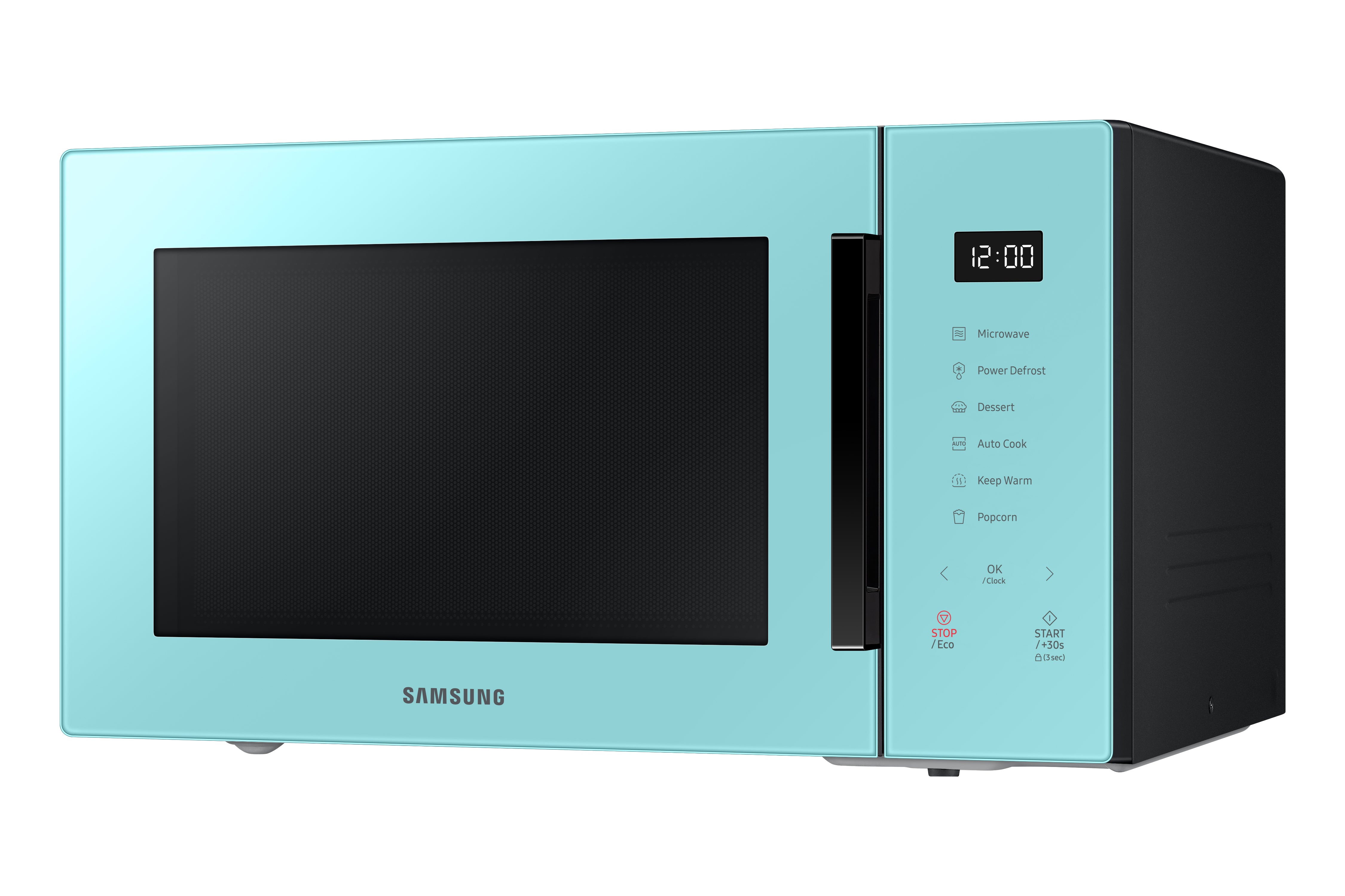Samsung - 1.1 cu. Ft Counter top Microwave in Blue - MS11T5018AN