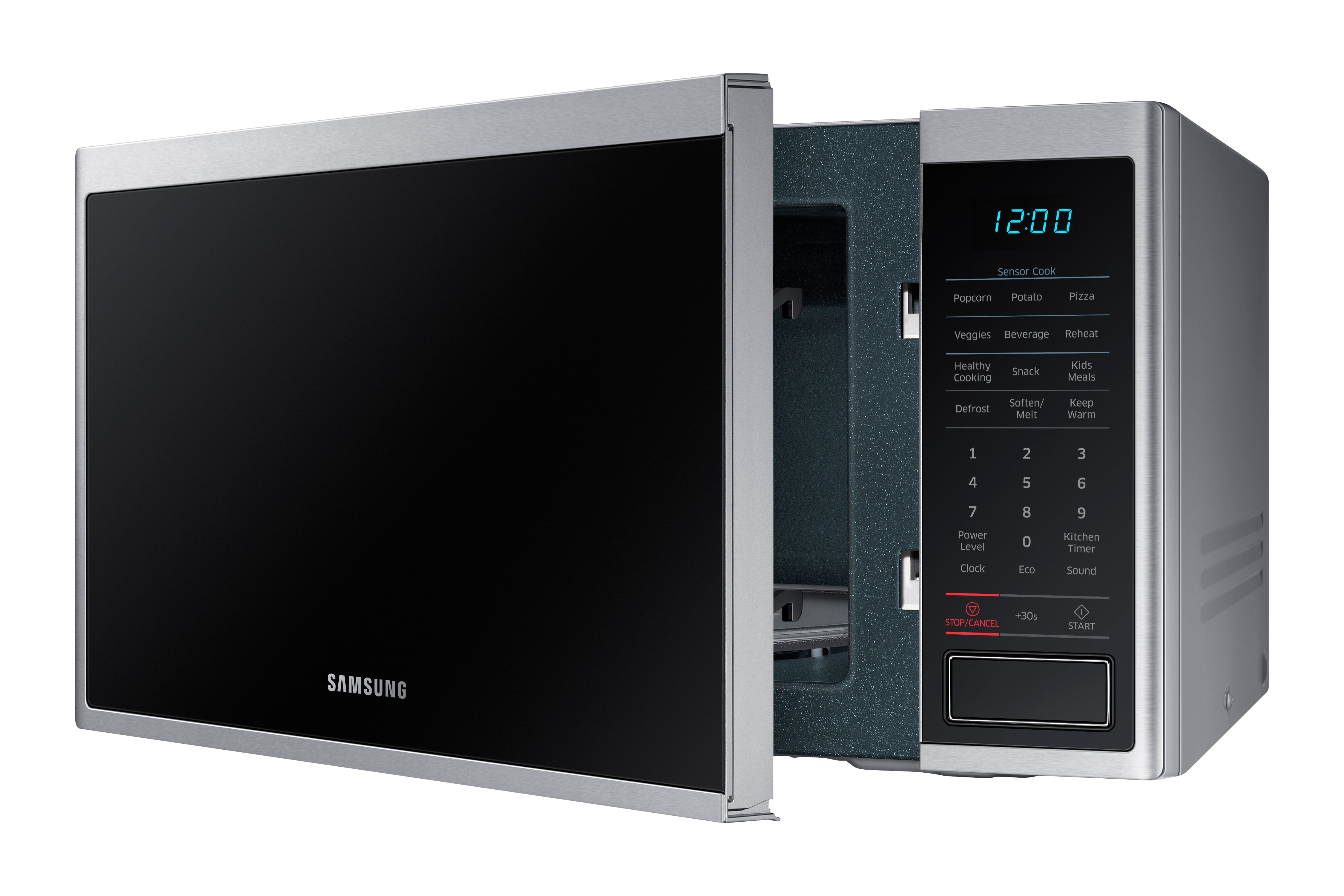 Samsung - 1.4 cu. Ft Counter top Microwave in Stainless - MS14K6000AS