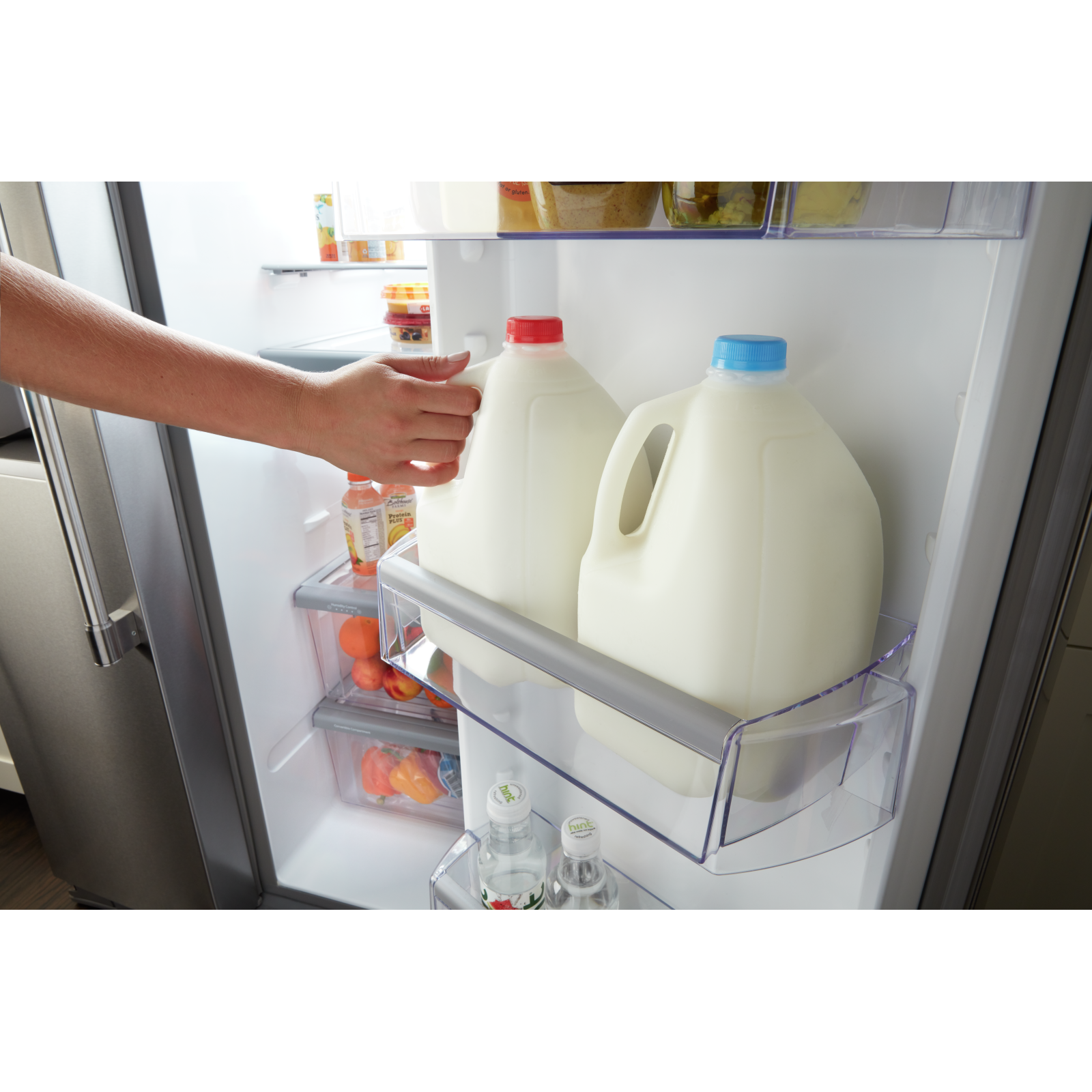 Maytag - 36 Inch 20.6 cu. ft Side by Side Refrigerator in Stainless - MSC21C6MFZ