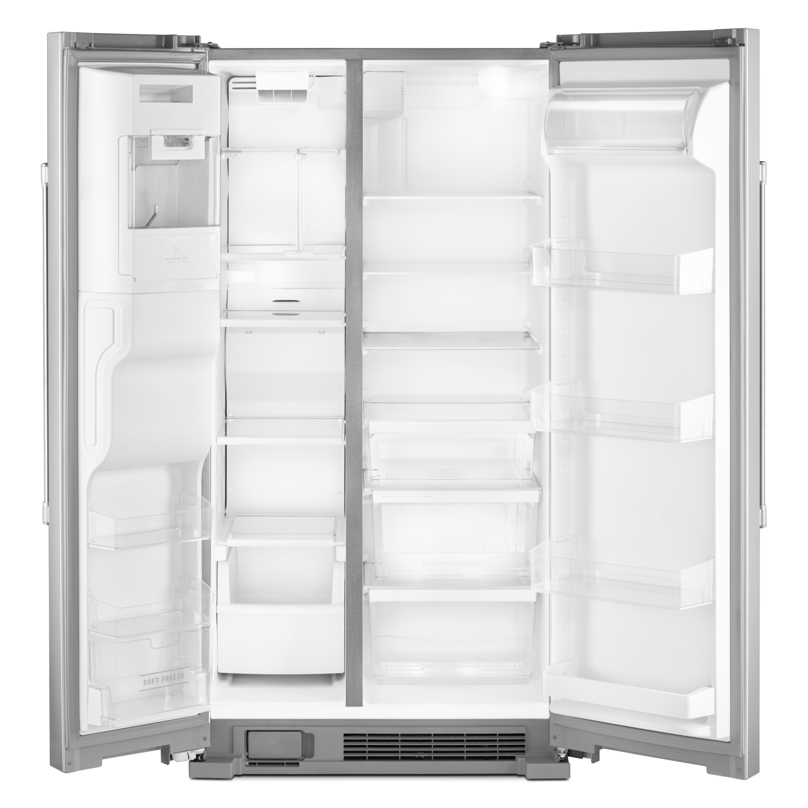 Maytag - 35.875 Inch 24.5 cu. ft Side by Side Refrigerator in Stainless - MSS25C4MGZ