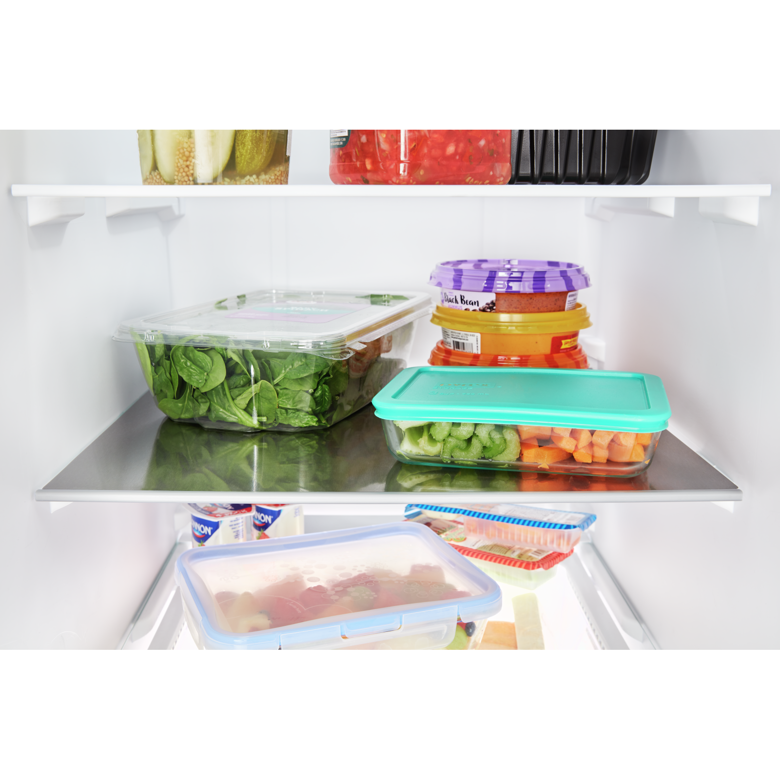 Maytag - 35.875 Inch 24.5 cu. ft Side by Side Refrigerator in Stainless - MSS25C4MGZ