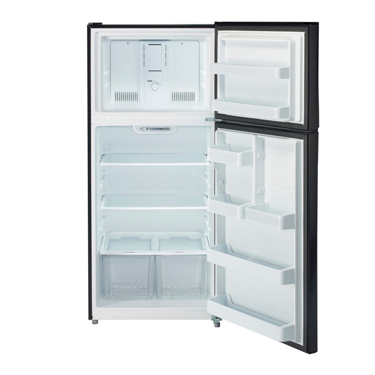 Moffat - 29.5 Inch 18 cu. ft Top Mount Refrigerator in Black - MTE18HTKBB