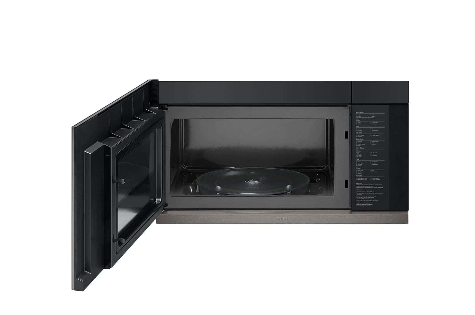 LG - 2.1 cu. Ft Over the range Microwave in Black Stainless - MVEL2137D