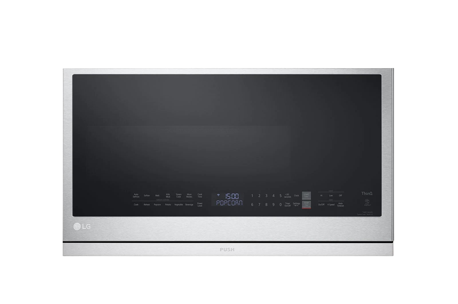 LG - 2.1 cu. Ft Over the range Microwave in Stainless - MVEL2137F