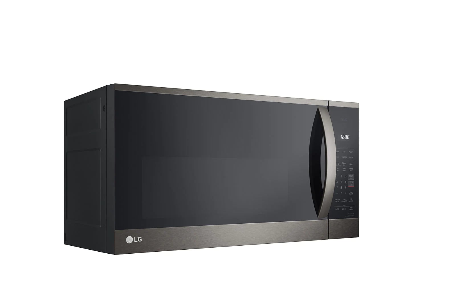 LG - 1.8 cu. Ft Over the range Microwave in Black Stainless - MVEM1825D