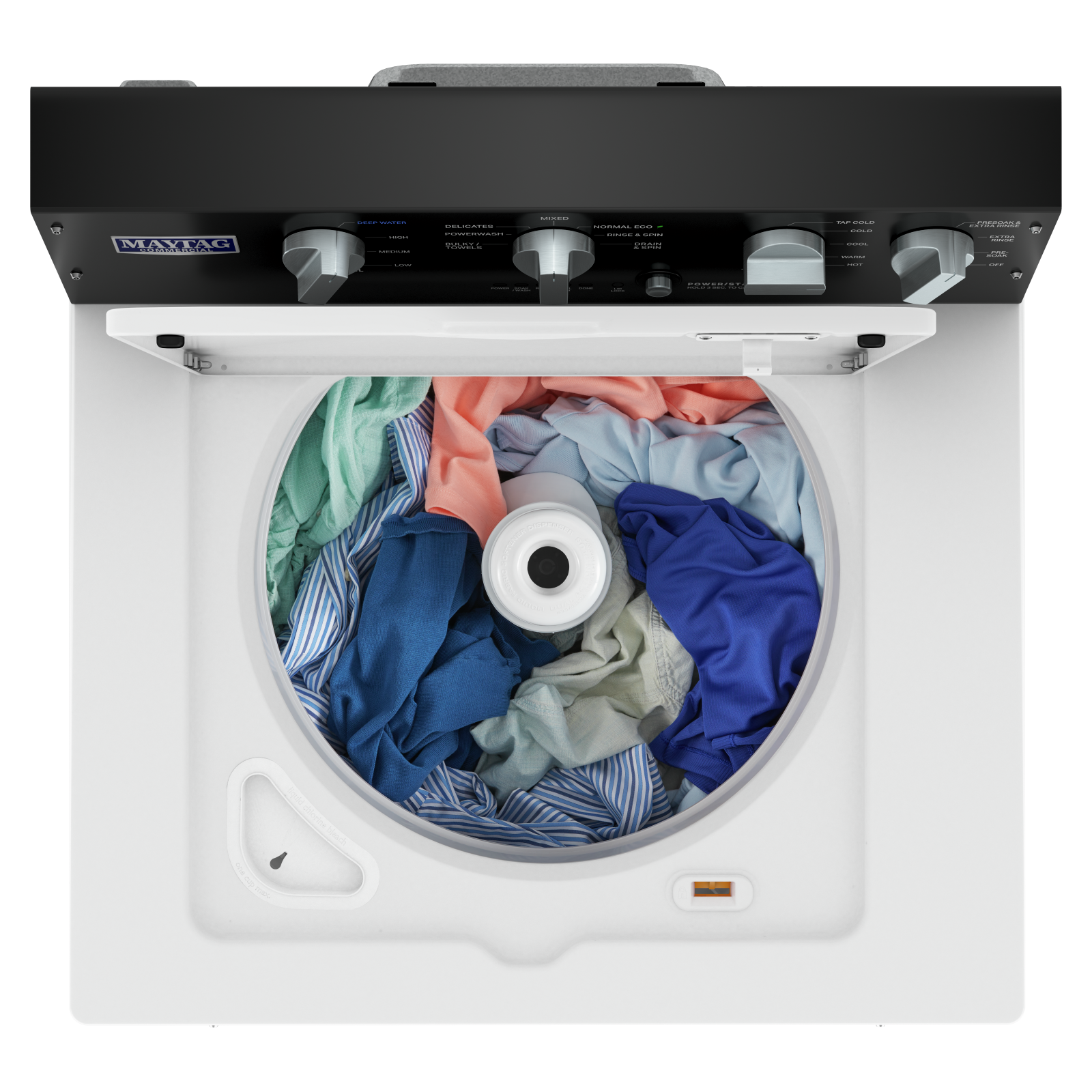 Maytag - 4 cu. Ft Commercial Top Load Washer in White - MVWP586GW