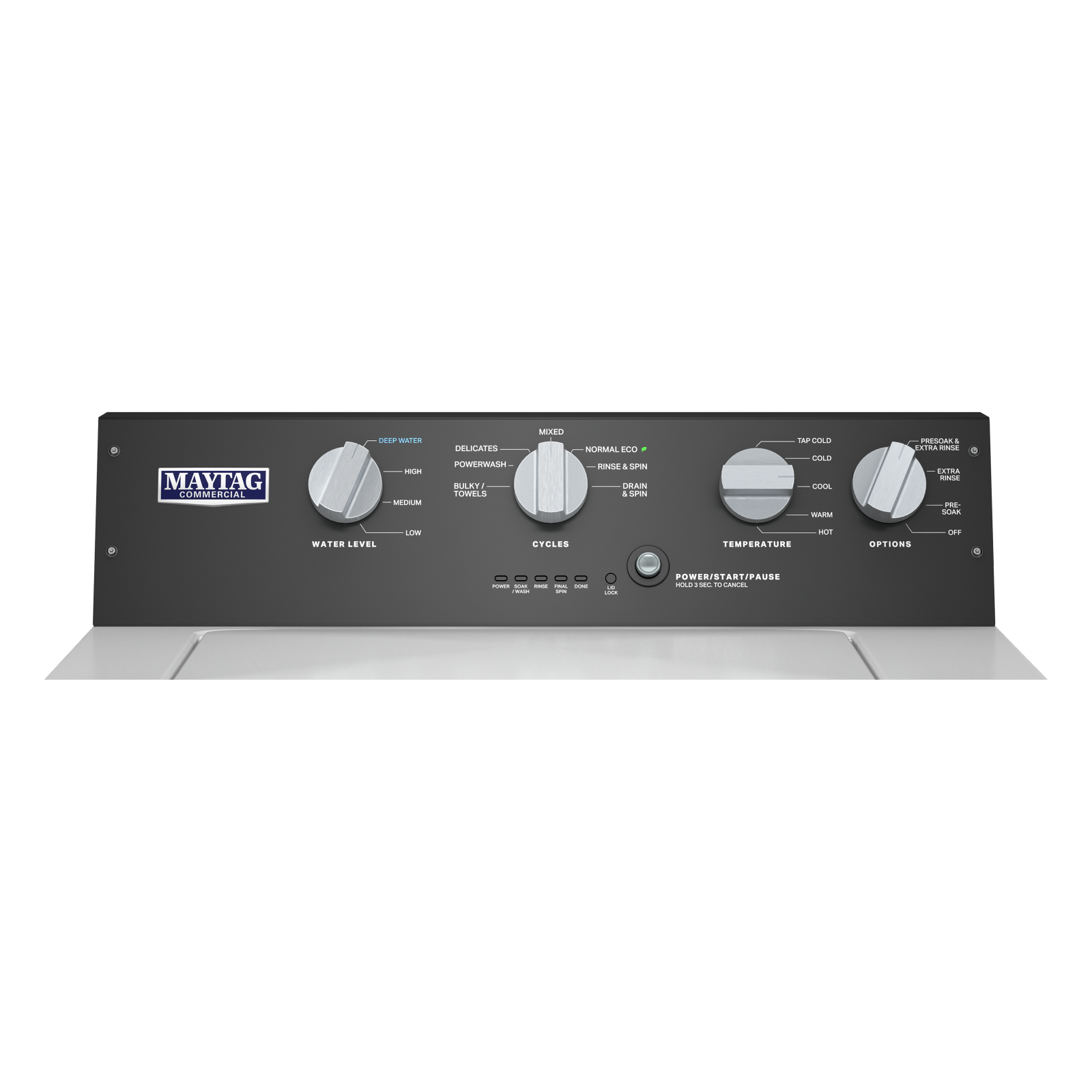 Maytag - 4 cu. Ft Commercial Top Load Washer in White - MVWP586GW