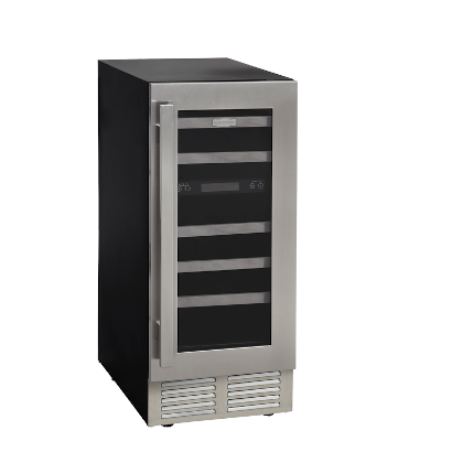 Marathon 15" Stainelss Steel Dual Zone Wine Cooler - MWC28-DSS