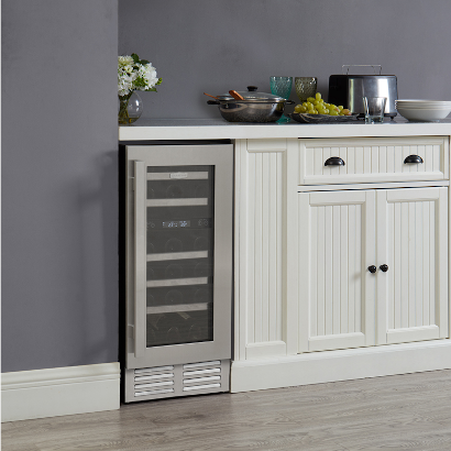 Marathon 15" Stainelss Steel Dual Zone Wine Cooler - MWC28-DSS