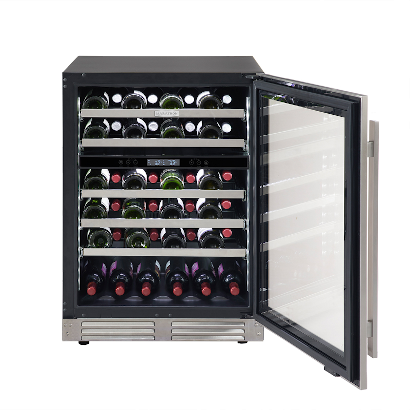 Marathon 24" Stainless Steel Dual Zone Wine Cooler - MWC56-DSS