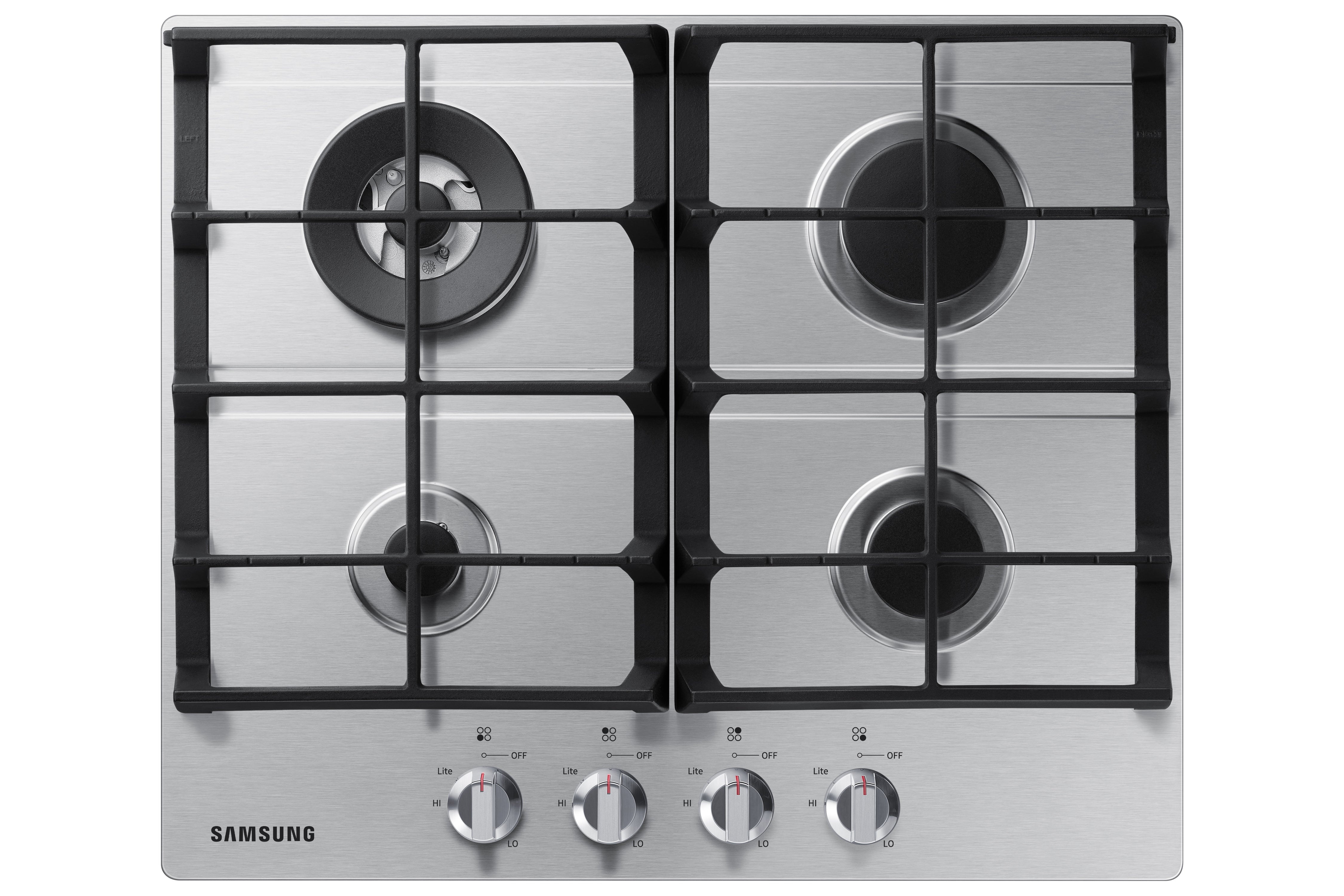 Samsung - 23.625 inch wide Gas Cooktop in Stainless - NA24T4230FS