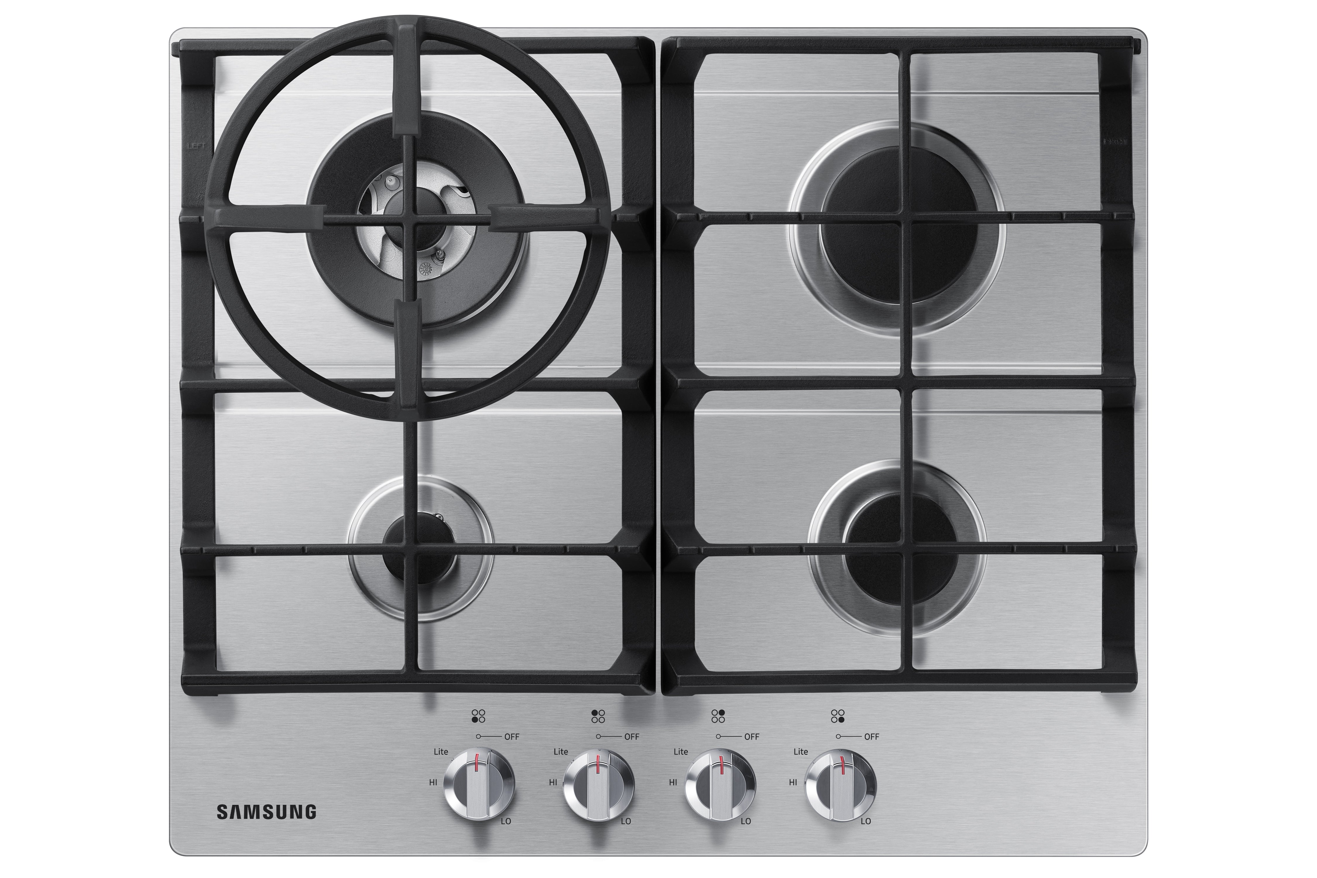 Samsung - 23.625 inch wide Gas Cooktop in Stainless - NA24T4230FS