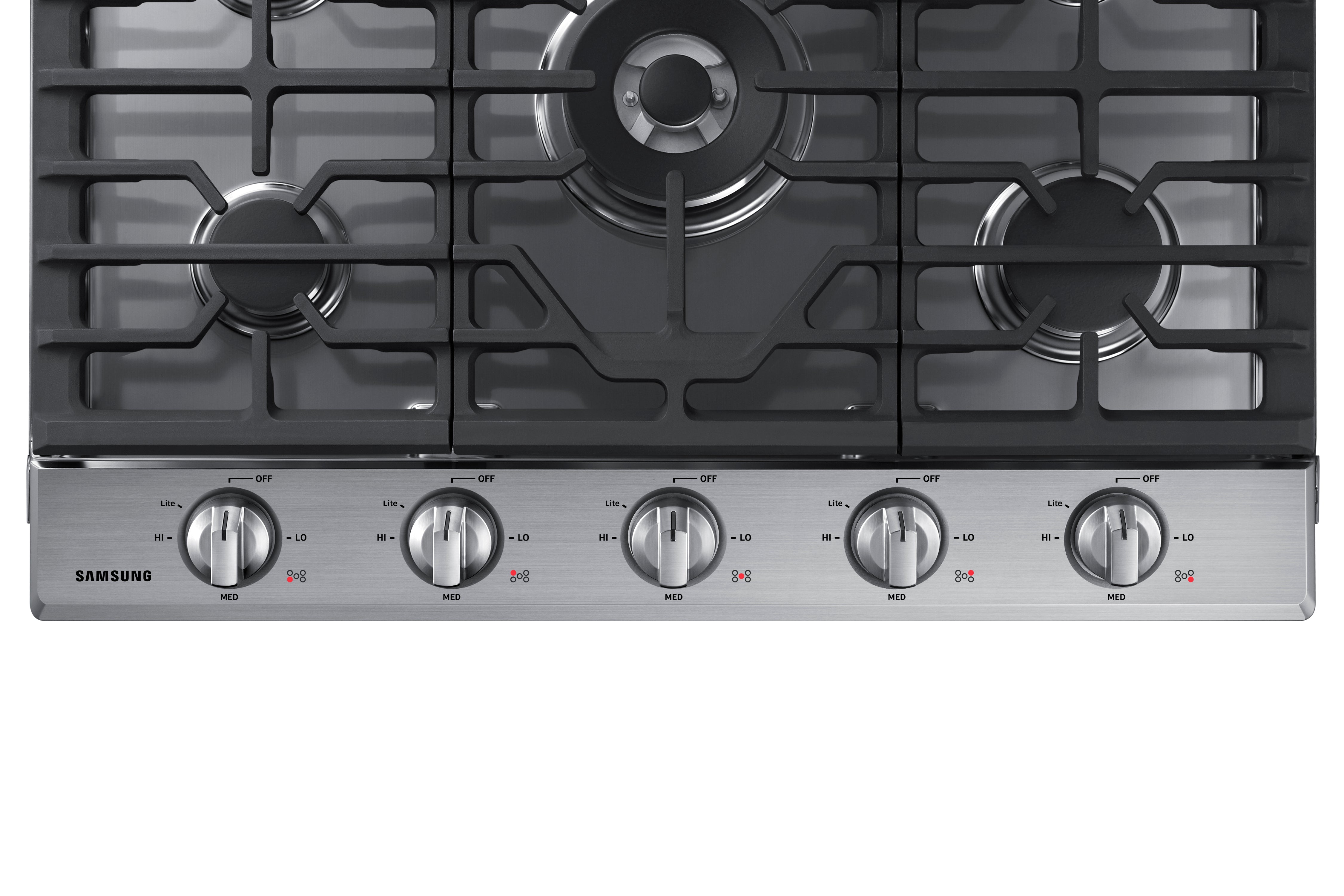 Samsung - 30 inch wide Gas Cooktop in Stainless - NA30N6555TS
