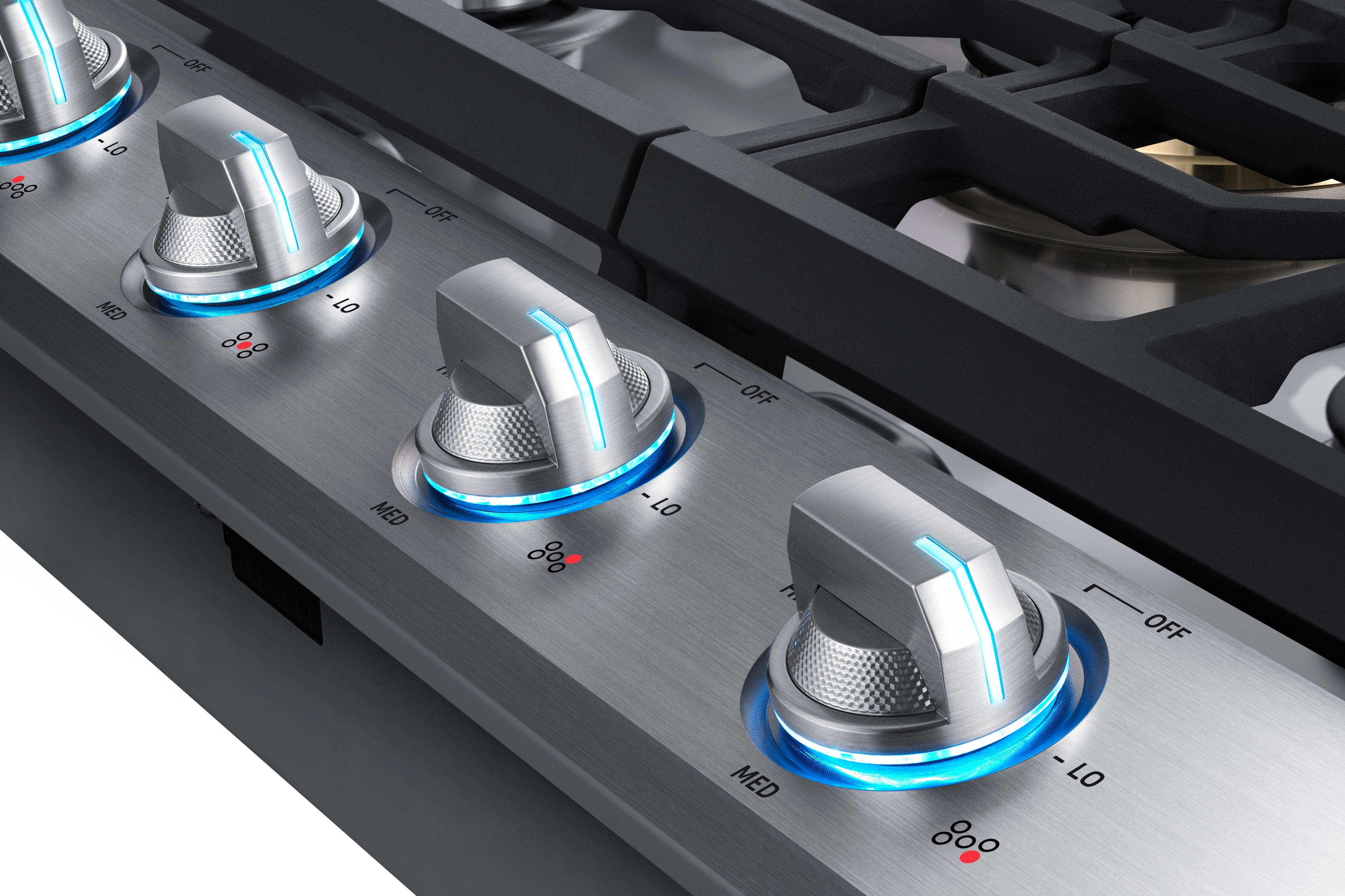 Samsung - 30 inch wide Gas Cooktop in Stainless - NA30N7755TS