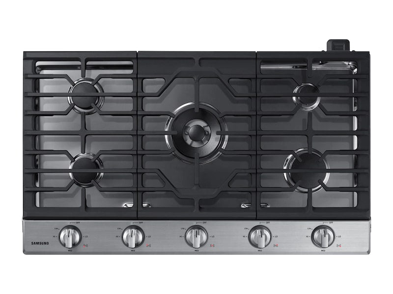 Samsung - 36 inch wide Gas Cooktop in Stainless - NA36N6555TS