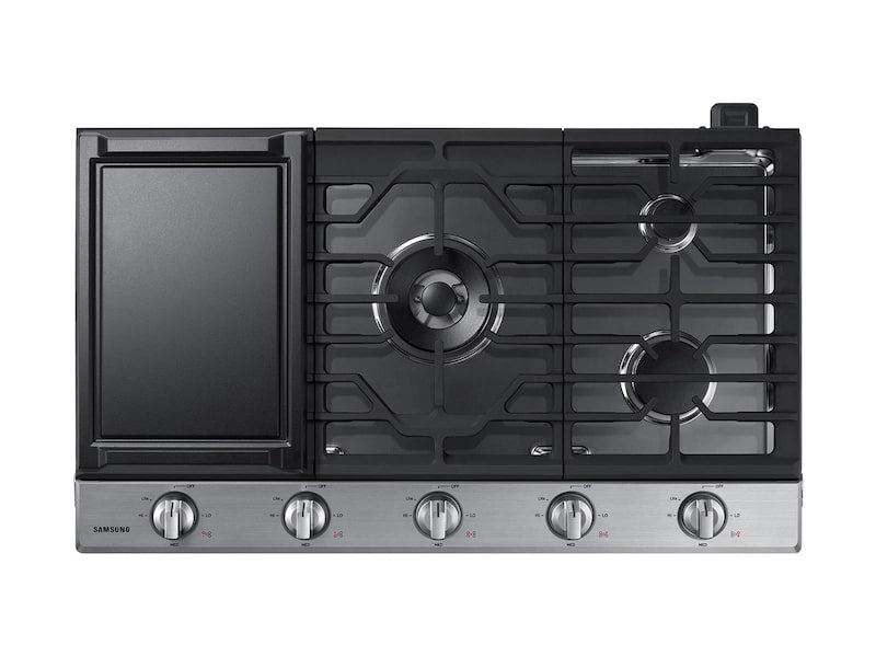 Samsung - 36 inch wide Gas Cooktop in Stainless - NA36N6555TS