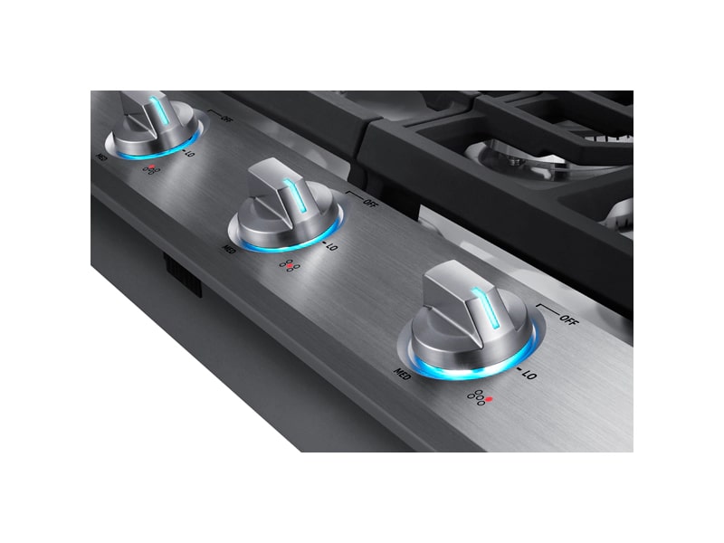 Samsung - 36 inch wide Gas Cooktop in Stainless - NA36N6555TS