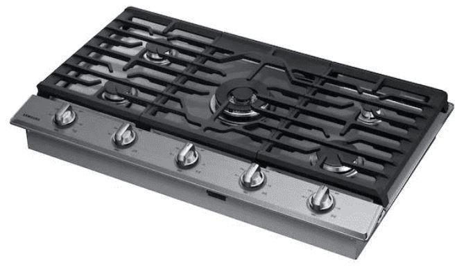 Samsung - 36 inch wide Gas Cooktop in Stainless - NA36N7755TS