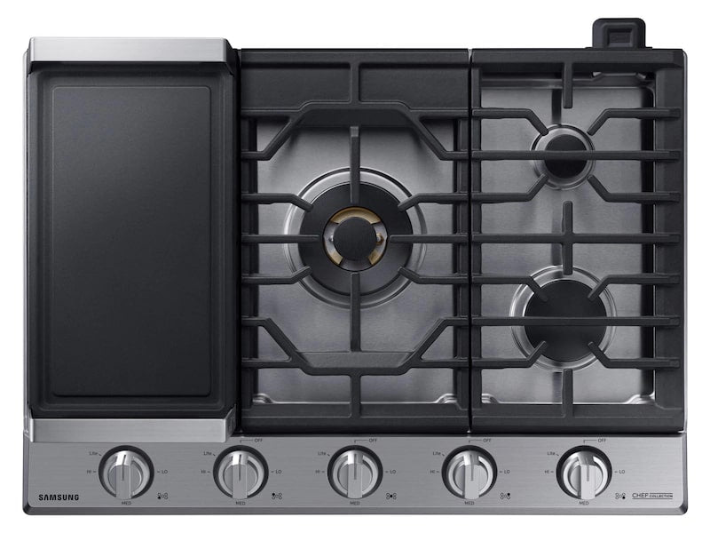 Samsung - 22.3 inch wide Gas Cooktop in Stainless - NA36N9755TS
