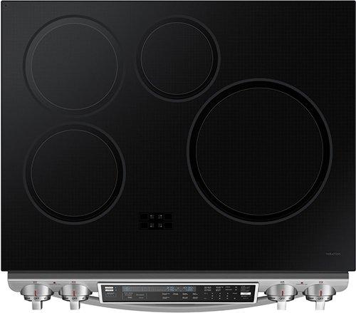 Samsung - 5.8 cu. ft Slide-In Induction Range in Stainless Steel - NE58H9970WS