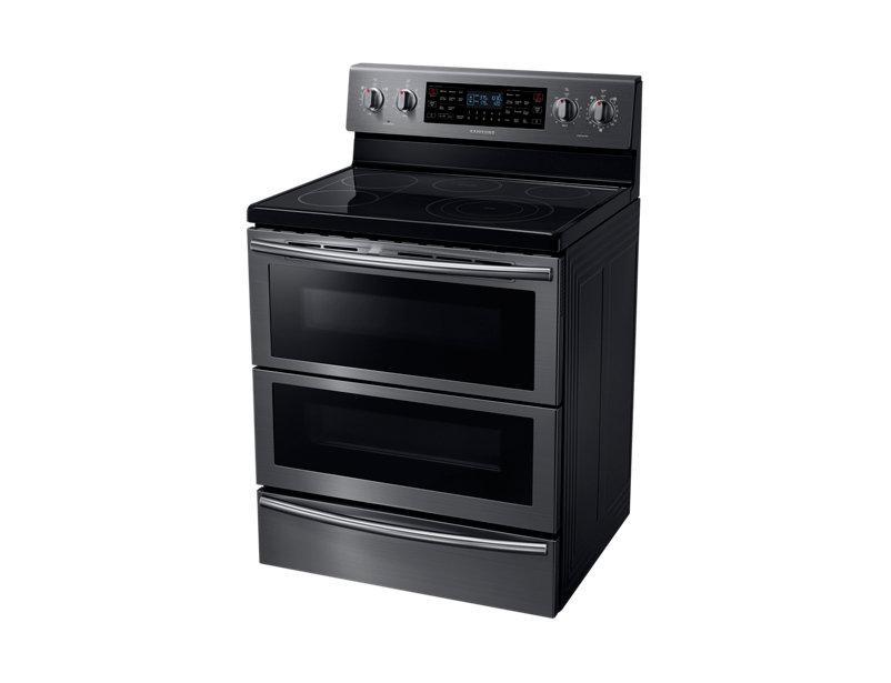 Samsung - 5.9 cu. ft Rear Control Electric Range in Black Stainless Steel - NE59J7850WG