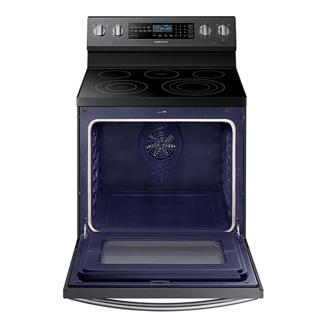 SAMSUNG - 5.9 cu. ft Electric Range in Black Stainless - NE59N6650WG