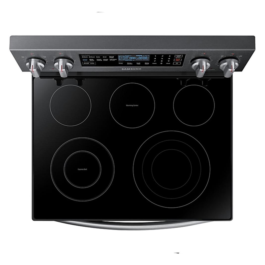 SAMSUNG - 5.9 cu. ft Electric Range in Black Stainless - NE59N6650WG