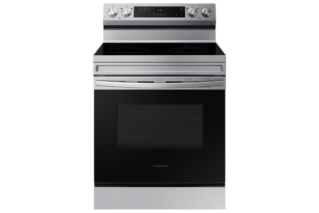 Samsung - 6.3 cu. ft Electric Range in Stainless - NE63A6111SS