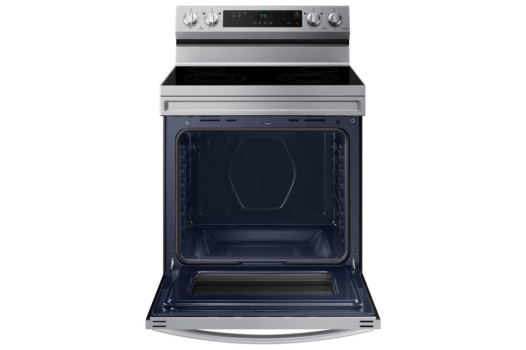 Samsung - 6.3 cu. ft Electric Range in Stainless - NE63A6111SS