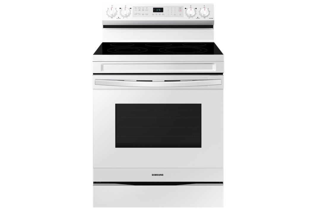 Samsung - 6.3 cu. ft Electric Range in White - NE63A6511SW